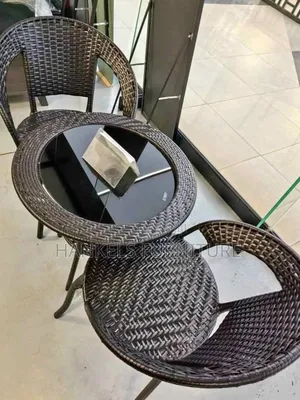 Modern Balcony Rattan Bistro Set