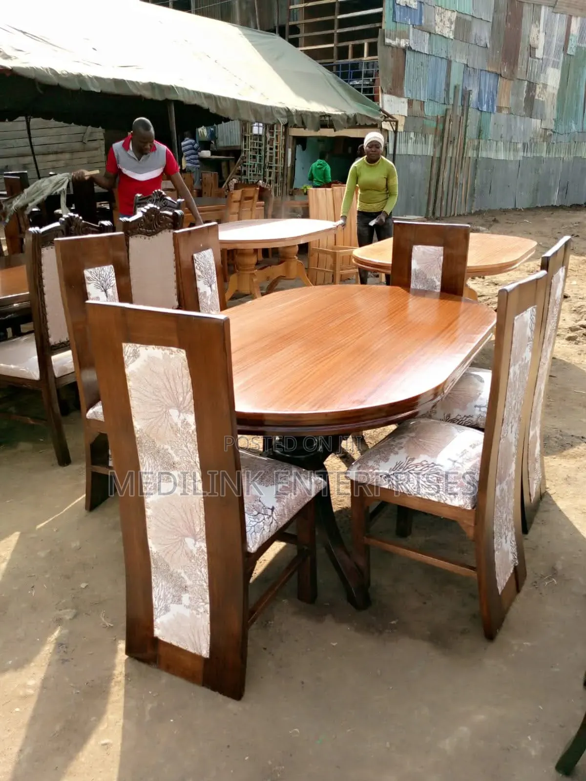 6- Seater Oval Shaped Dinning Table Set