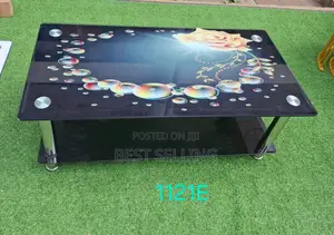 Black Glass Top Coffee Table