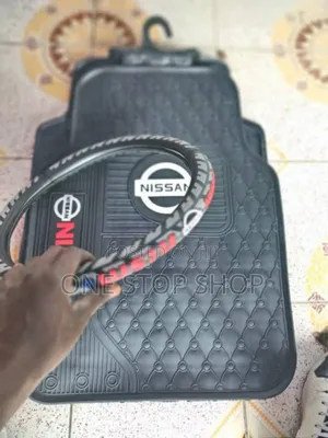 2in1 Combo Nissan Branded Logo Mats With Steering Wheel Cover