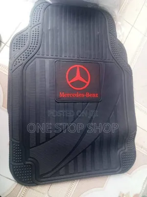 5pcs Mercedes Red Logo Mats