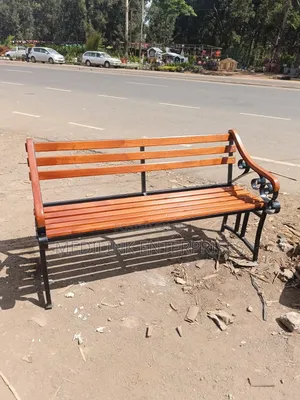 Wooden Metallic Garden Bench