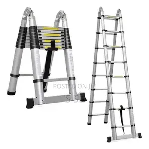 3.3m+3.3m Double Telescopic Aluminum Ladder. (6.6m)