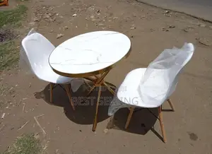 Marble Top and Eams Chair