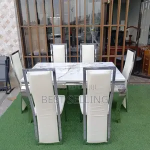 6 Seated Marble Dining Set
