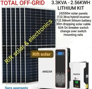 Smart Home Solution Amizar 3.3kva Inverter - 2.56kwh Lithium Battery