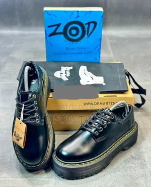 Double Sole Dr.Martens Black Unisex Shoes