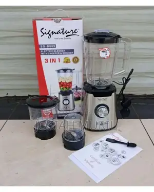 Signature 3in1 Powerful Blender With Grinder and Chopper(Sg-B309)