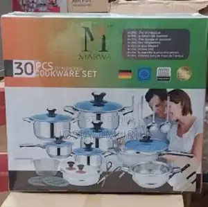 Marva 30pcs German Life Stainless Cookware Set