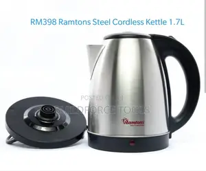 Rm398 Ramtons Steel Cordless Kettle 1.7l