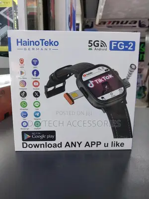 Hainoteko Fg-2 Android Smart Watch With 5g Sim – Black