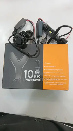 Y10 H7 Led Headlight Mini Lens Projector Hi/Low Beam Led Bulbs