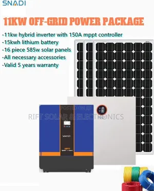 11kwh VHM Inverter - 16kwh Lithium Battery - (12) 585 Watts Solar Kit