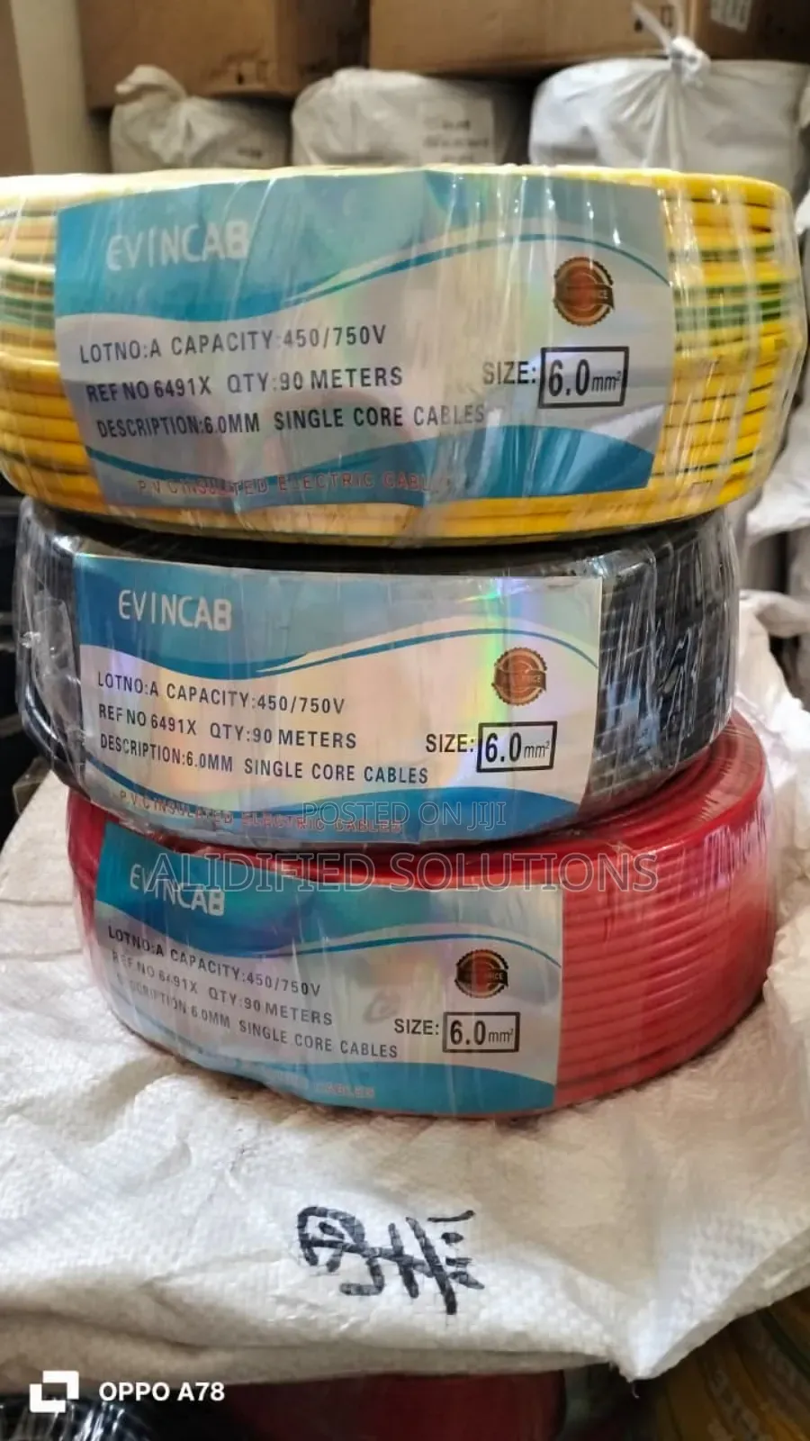 Wiring Cable 6.0mm Single Cable