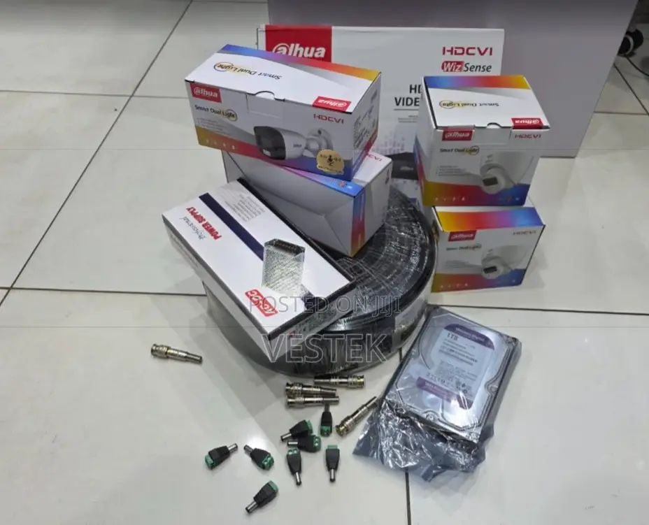 Complete Dahua Security CCTV Full Color Cameras 4 CCTV Cameras