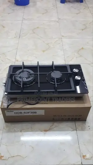 Haier Glass Inbuilt 2 Burner With Wok Burner Hob Cooker