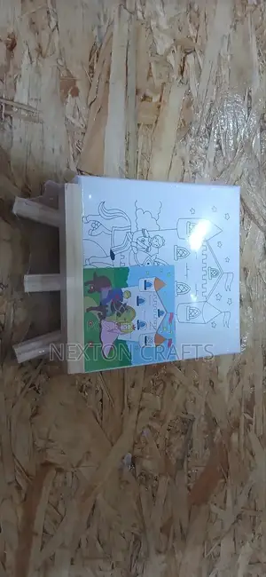 Canvas With Acrylic Paints and Tracing Art 15 by 15 Cm