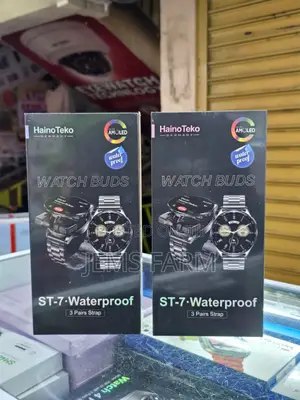 Hainoteko St-7 Waterproof Smart Watch With Free Ear Buds and 3 Straps