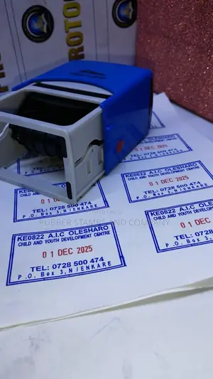 Shiny Brand Self Inking Rubber Stamp With Adjustable Dates