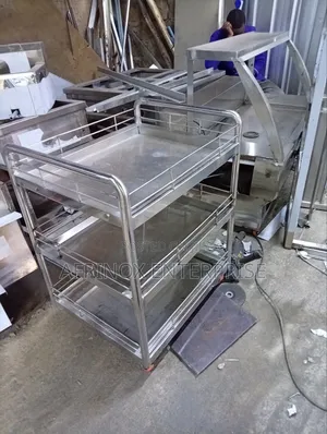 3 Tier Stainless Steel Food Trolley
