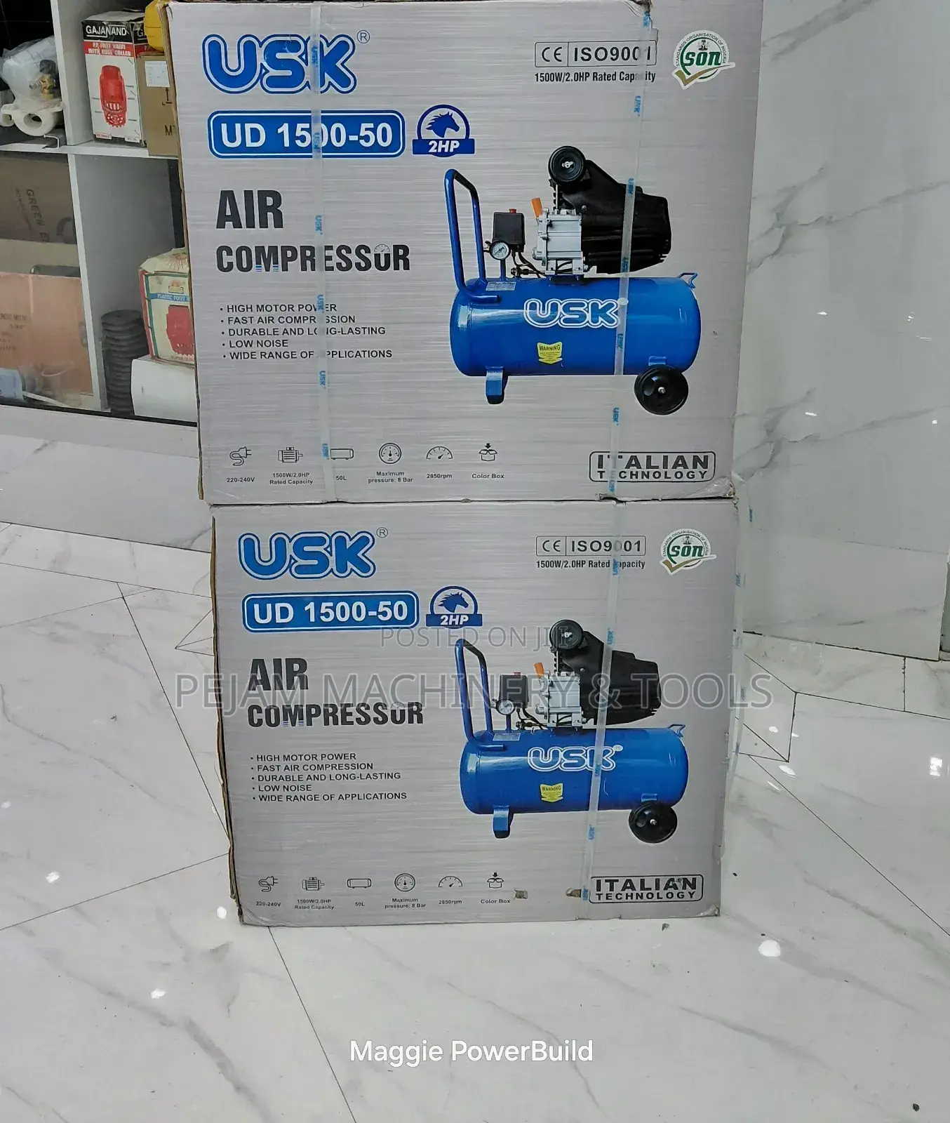 Electric Direct 50l Compressor 1500w/2hp