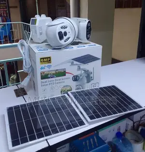 Customised Dual Solar Panel 6mp Ultrahd Ubox Outdoor Solar PTZ Camera