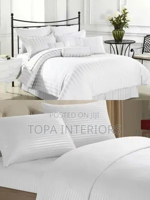 White Striped King Size Striped Duvet Cover Sets