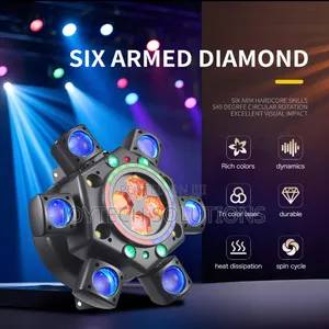 6-Arm 150w RGBW Bee-Eye Spider Dj Moving Head Light – Led Stage