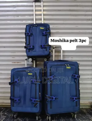3 Piece Moshika Pelt Travel Suitcases