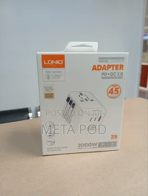 Ldnio 45w 8a Universal Travel Adapter (Uk/Us/Au/Eu)