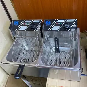 Heavy Duty Electrics Commercial Deep Fryer (Double) 12 Liters