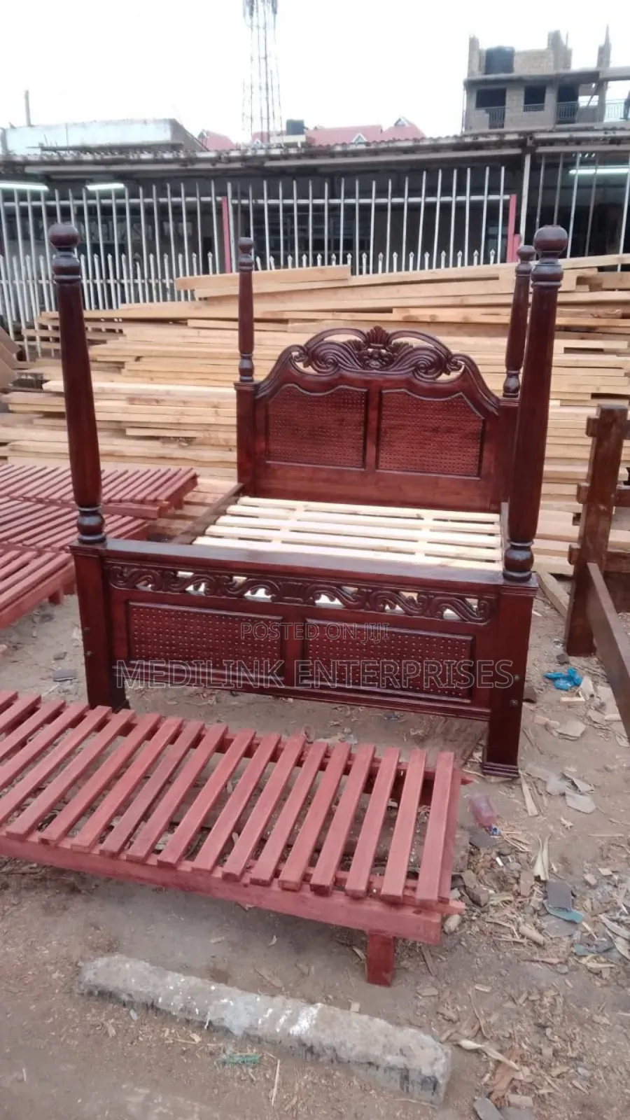 Solid Queen Sized Poster Beds