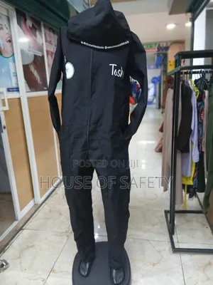 Hooded Money Heist Overall in Black Size XXL