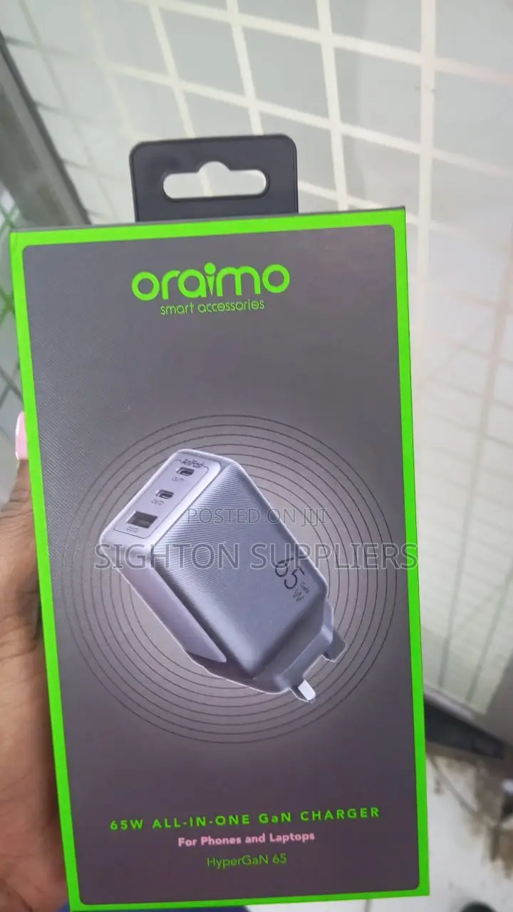 Oraimo Hypergan 65w Wall Charger Kit
