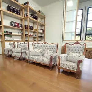 Hand Carving Antique Design 7 Seater Ex-Uk High-End Sofa Furniture
