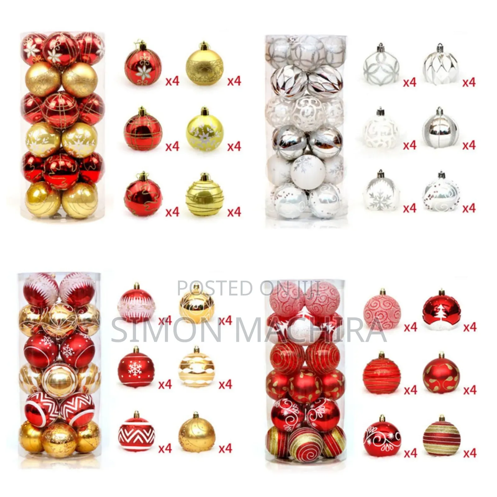 24pcs Christmas Balls