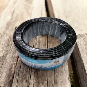 Elvin Black 1.5mm 90m PVC Insulated Flexible Wiring Electrical Cable