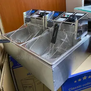 Electric Deep Fryer Single Tank Double Tank 12l With Double Baskett