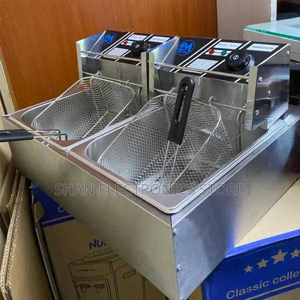 Electric Deep Fryer Single Tank Double Tank 12l With Double Baskett