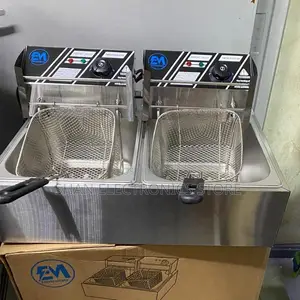 12l Commercial Stainless Deep Fryer, Stainless Steel