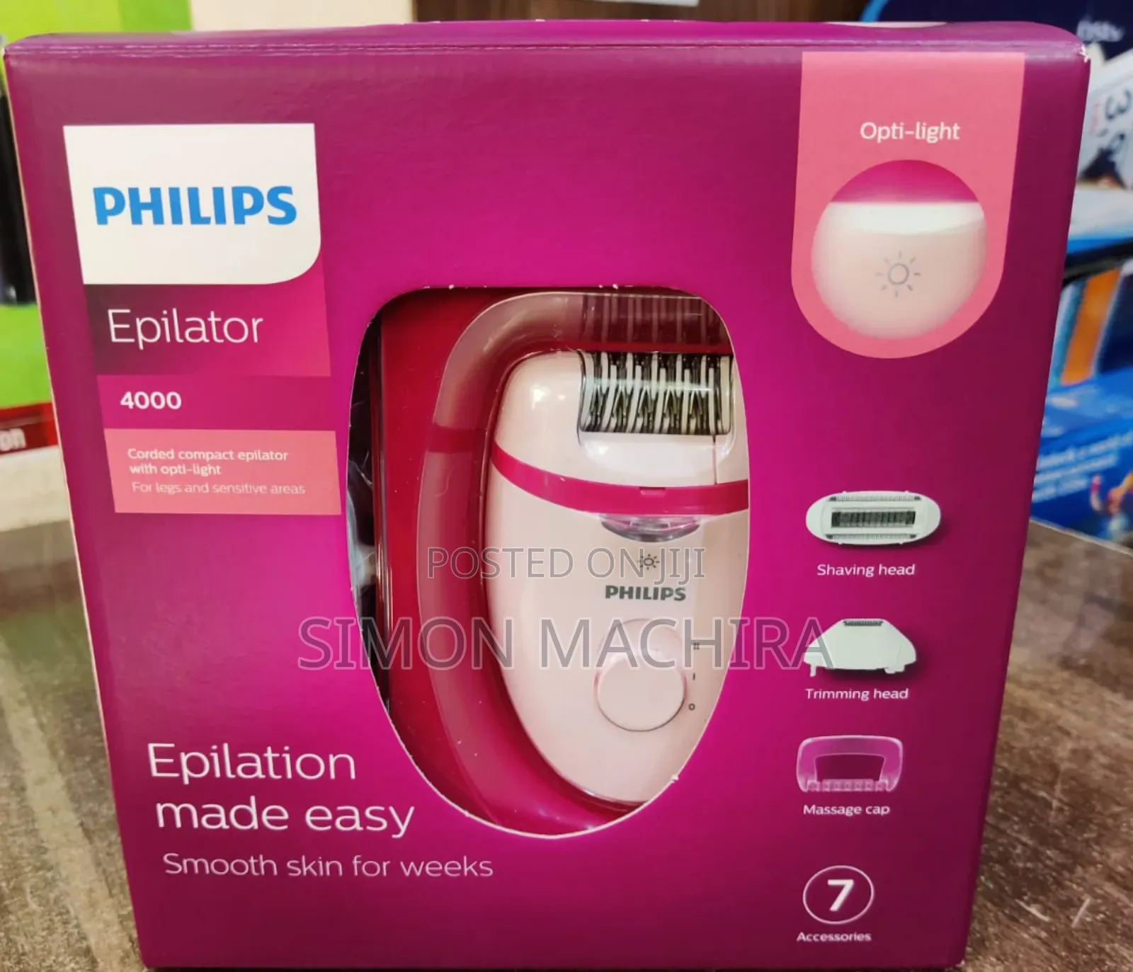 Philips Epilator Shaver With 7 Shaving Accessories