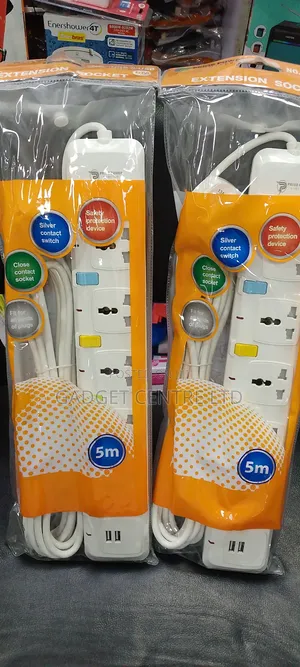 Prime Power 5m 5way Extension Cable With Usb