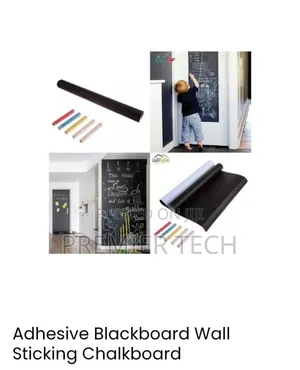 Adhesive Black Board Paper With 5 Chalks