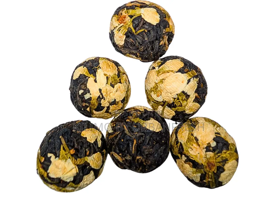 Flower Teaballs Combined With Black Tea