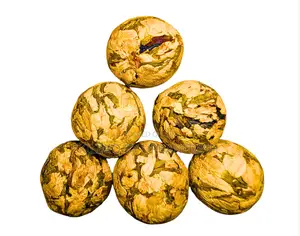 Flower Teaballs Combined With Black Tea
