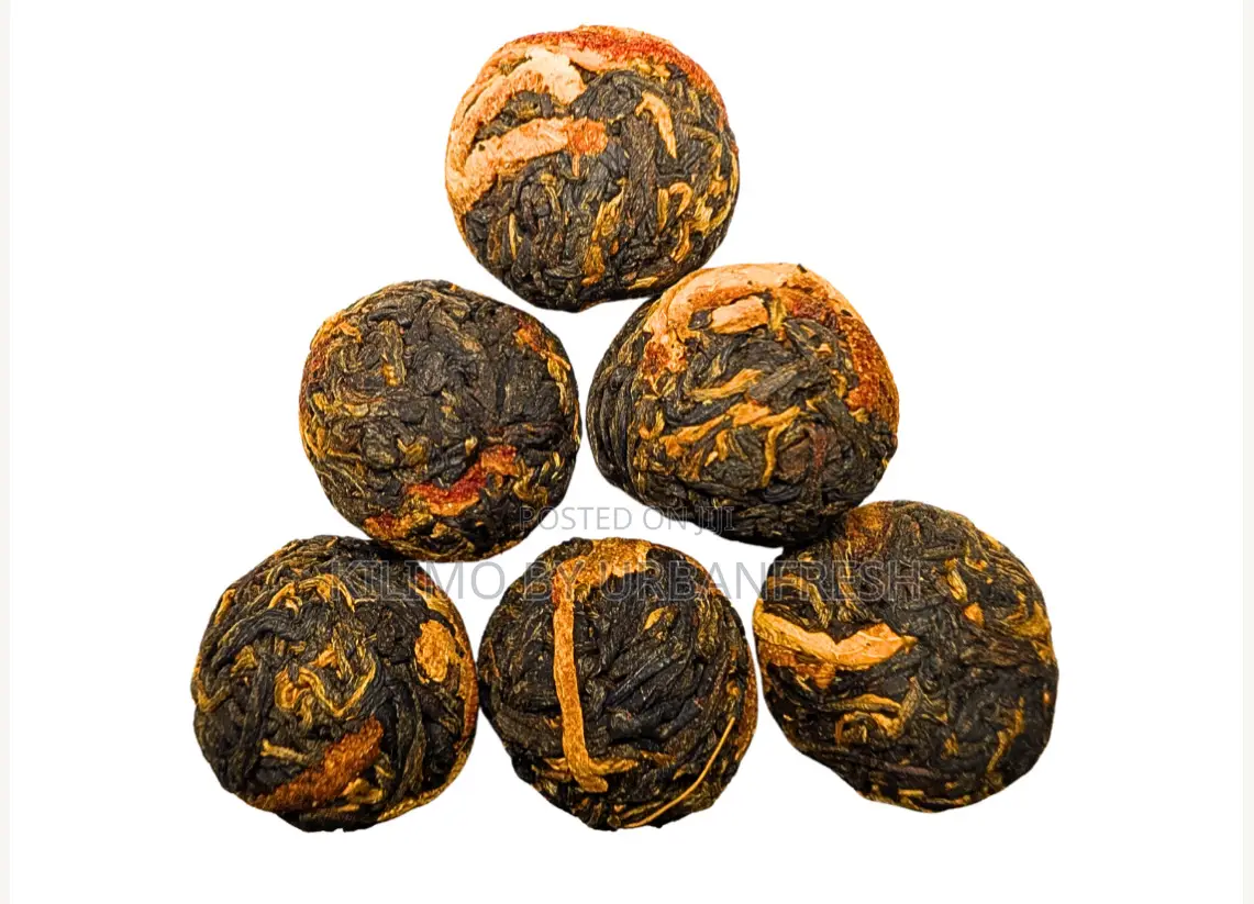 Flower Teaballs Combined With Black Tea