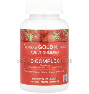 Vitamin B Compex Gummies With Vitamin B6 ,B3,B9,B7and B12 Made in Usa