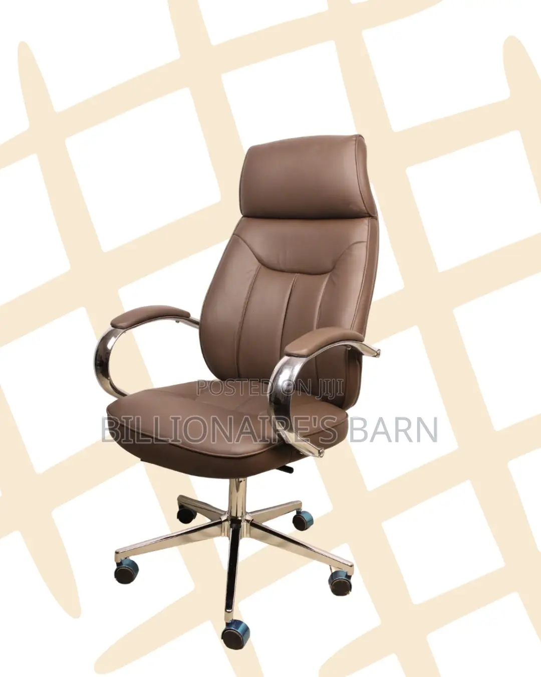 Breathable Brown High-Back Office | Order Yours Today