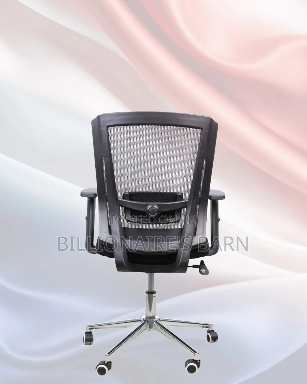 Ergonomic Mid-Back Chair With Chrome Base | Chrome Base, Modern Look
