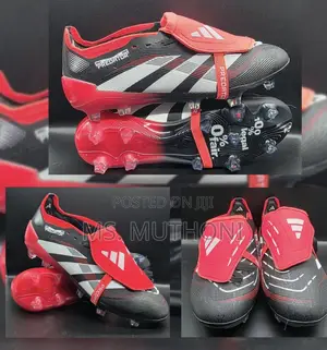 Adidas Predator Elite Fold-Over Tongue Firm Ground Soccer Cleats.
